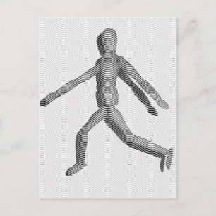 Wooden Human Mannequin Briefkaart