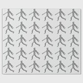 Wooden Human Mannequin Cadeaupapier (Vlak)