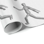 Wooden Human Mannequin Cadeaupapier (Rol Hoek)