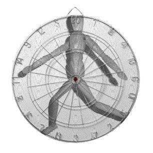 Wooden Human Mannequin Dartbord