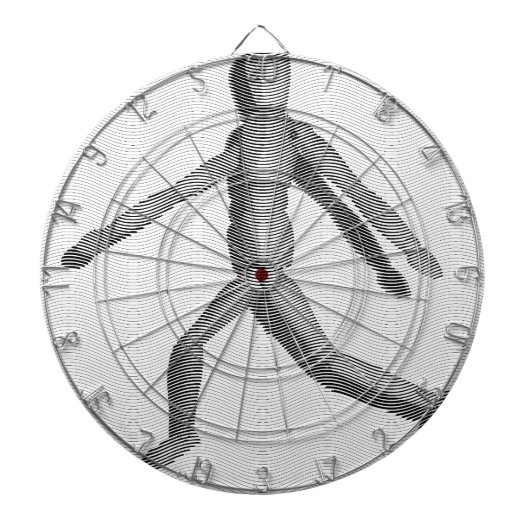 Wooden Human Mannequin Dartbord (Voorkant)