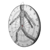Wooden Human Mannequin Dartbord (Voorkant Rechts)