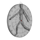 Wooden Human Mannequin Dartbord (Voorkant Links)