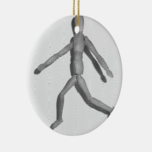 Wooden Human Mannequin Keramisch Ornament (Rechts)