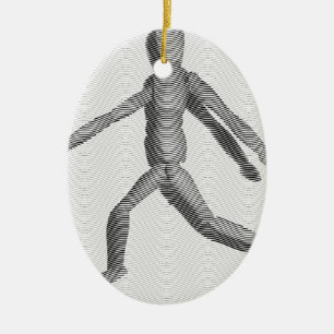 Wooden Human Mannequin Keramisch Ornament