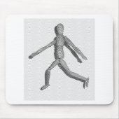 Wooden Human Mannequin Muismat (Voorkant)