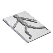 Wooden Human Mannequin Notitieboek (Rechterzijde)