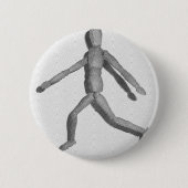 Wooden Human Mannequin Ronde Button 5,7 Cm (Voorkant)
