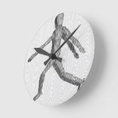 Wooden Human Mannequin Ronde Klok (Hoek)