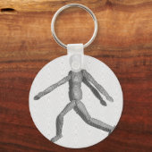 Wooden Human Mannequin Sleutelhanger (Voorkant)