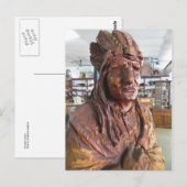 Wooden Indian Briefkaart (Voorkant / Achterkant)