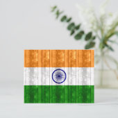 Wooden Indische vlag Briefkaart (Staand voorkant)
