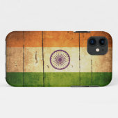Wooden Indische vlag Case-Mate iPhone Case (Achterkant (horizontaal))