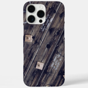 Wooden Industrial Wire Spool iPhone 16 Pro Max Hoesje