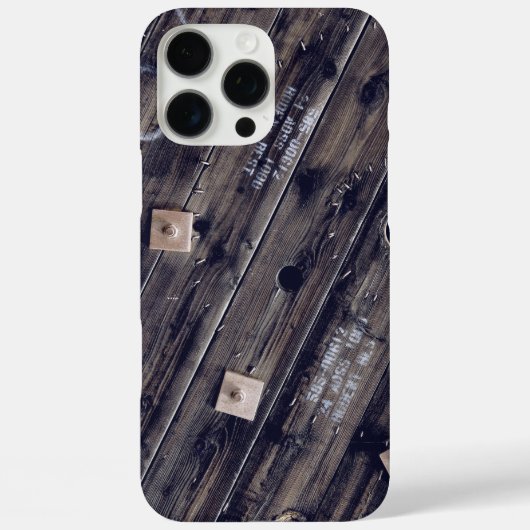 Wooden Industrial Wire Spool Case-Mate iPhone Case (Achterkant)