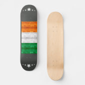 Wooden Irish Flag Skateboard (Voorkant)