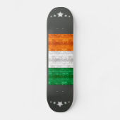Wooden Irish Flag Skateboard (Voorkant)