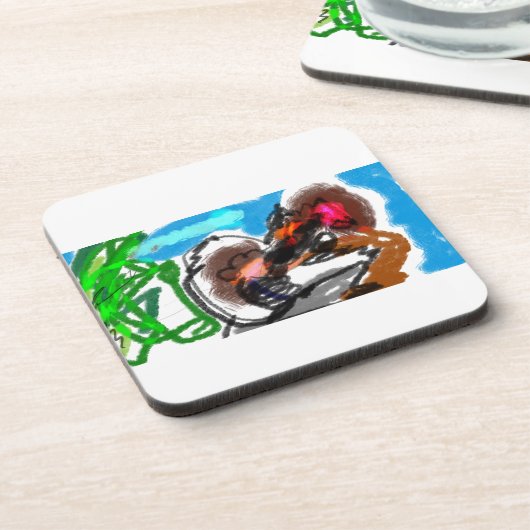 Wooden Jewelry Keepomwille Box Bier Onderzetter (Linkerzijde)