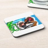 Wooden Jewelry Keepomwille Box Bier Onderzetter (Linkerzijde)