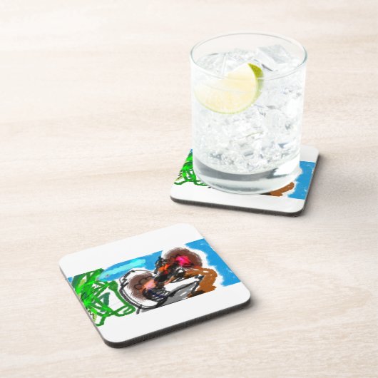 Wooden Jewelry Keepomwille Box Bier Onderzetter (Rechterzijde)