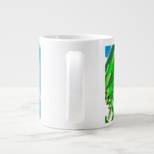 Wooden Jewelry Keepomwille Box Grote Koffiekop (Achterkant)