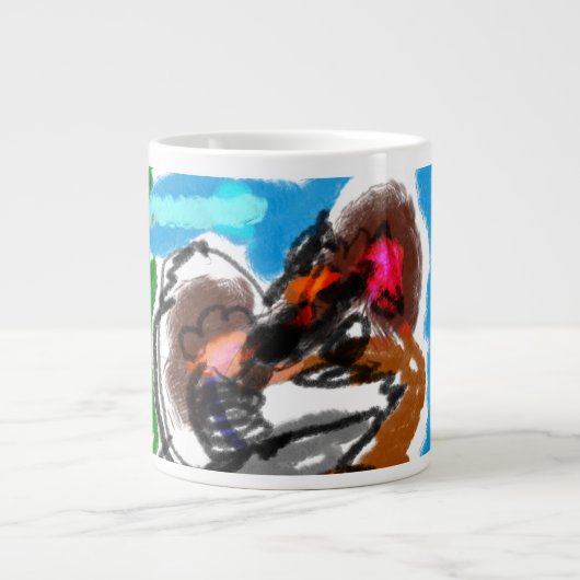 Wooden Jewelry Keepomwille Box Grote Koffiekop (Voorkant)