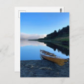 Wooden Kayak op Dawn Beach Briefkaart (Voorkant / Achterkant)