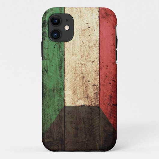 Wooden Kuwait Flag Case-Mate iPhone Case (Achterkant)