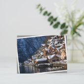 Wooden lakeside houses in Hallstatt, Oostenrijk Briefkaart (Staand voorkant)