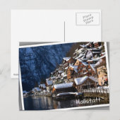Wooden lakeside houses in Hallstatt, Oostenrijk Briefkaart (Voorkant / Achterkant)