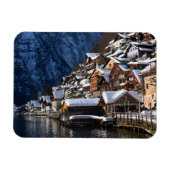 Wooden lakeside houses in Hallstatt, Oostenrijk Magneet (Horizontaal)