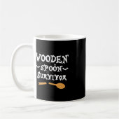Wooden Lepel Survivor Funny Halloween Kostuum Mann Koffiemok (Links)