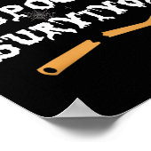 Wooden Lepel Survivor Funny Halloween Kostuum Mann Poster (Hoek)
