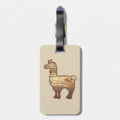 Wooden Llama-Bagagelabel Bagagelabel (Achterkant verticaal)