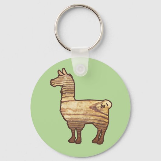 Wooden Llama Keychain (Voorkant)