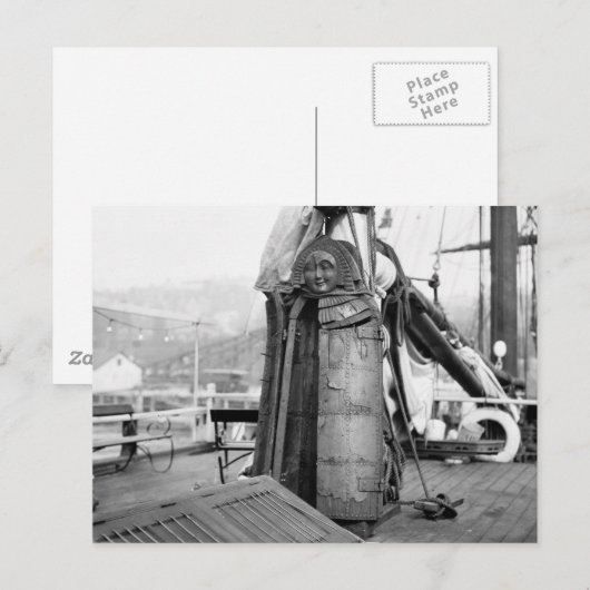 Wooden Maiden, Torture Device, 1910s Briefkaart (Voorkant / Achterkant)