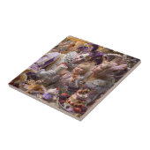 "Wooden Memory Box: Carousel of Sweets and Love in Tegeltje (Zijkant)