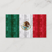 Wooden Mexicaanse vlag Visitekaartje (Achterkant)