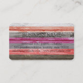 Wooden Monogram Visitekaartje (Achterkant)