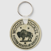  Wooden Nickel Sleutelhanger (Voorkant)