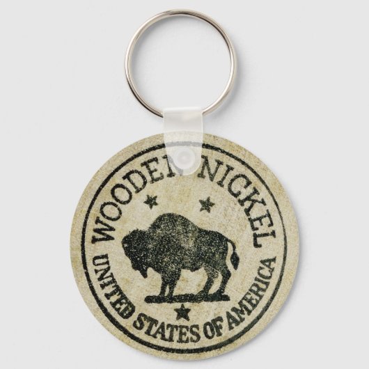  Wooden Nickel Sleutelhanger (Voorkant)