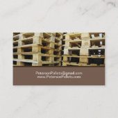 Wooden Pallet Visitekaartje (Achterkant)