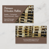 Wooden Pallet Visitekaartje (Voorkant / Achterkant)