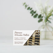 Wooden Pallet Visitekaartje (Staand voorkant)