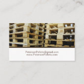 Wooden Pallet Visitekaartje (Achterkant)