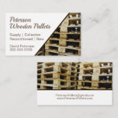 Wooden Pallet Visitekaartje (Voorkant / Achterkant)