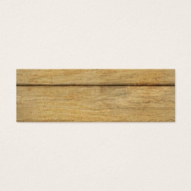 Wooden-paneeltextuur Mini Visitekaartjes (Voorkant)
