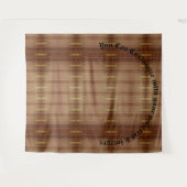 Wooden Patterned Tapestries Wandkleed (Voorkant (horizontaal))