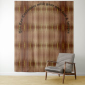 Wooden Patterned Tapestries Wandkleed (In situ)