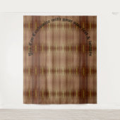 Wooden Patterned Tapestries Wandkleed (Voorkant)